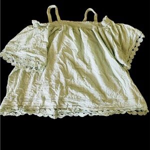 3X CHIC SOUL MINT GREEN BLOUSE